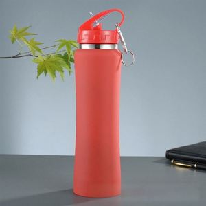 No Spill Straw Lid Stainless Steel Flask 600ml 750ml Vacuum Insulated <b>Sports</b> <b>Water</b> <b>Bottle</b> Portable Outdoor Hiking and Gym Use - Product Image 3