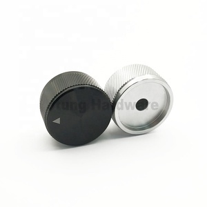 Boutons de commande <span class=keywords><strong>radio</strong></span> en aluminium argenté, forme flèche à lignes obliques, pour haut-parleur - Product Image 5