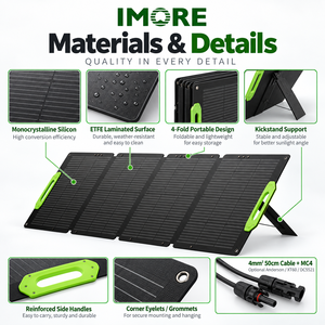 <b>Portable</b> <b>Solar</b> <b>Panel</b> 300W Monocrystalline Foldable ETFE Module with MC4 for Caravan Camping Travel and Power Station Charging - Product Image 3