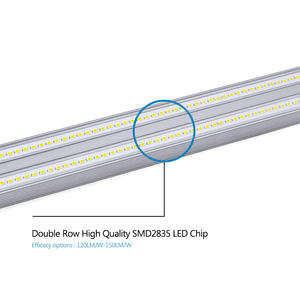 Linkable Lampu Tabung Ganda <span class=keywords><strong>Led</strong></span>, Tabung Cahaya Terintegrasi 2ft 15W 5000K, Penutup Bening <span class=keywords><strong>T5</strong></span> <span class=keywords><strong>Led</strong></span> Tabung Ganda untuk Pusat Perbelanjaan - Product Image 3