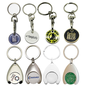 Bán buôn đồng xu Keyring <span class=keywords><strong>Euro</strong></span> mua sắm giỏ hàng Móc chìa khóa biểu tượng tùy chỉnh men thăng hoa Xe đẩy mã thông báo <span class=keywords><strong>Keychain</strong></span> - Product Image 1