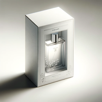 Échantillon d'emballage de parfum, logo personnalisé, emballage de maquillage, boîte de rangement de maquillage, boîte de beauté blanche avec fenêtre en PVC