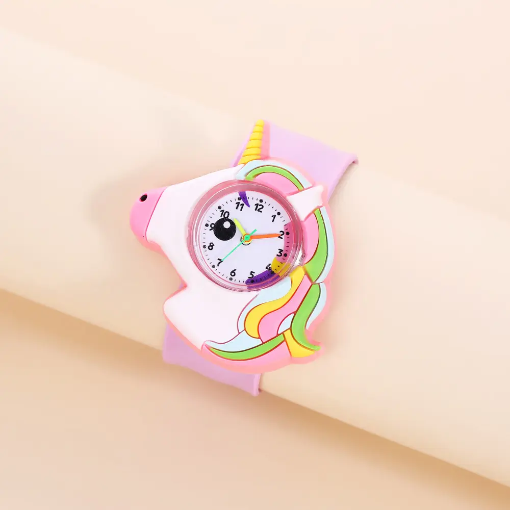 Nieuwe Horloge Kinderen Cartoon Horloge Clap Ring Armband Elektronische Gift Siliconen Panda Kids Horloges