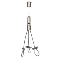 Accessoires d'éclairage de panier à trois points élégants et simples directs d'usine pour la décoration florale d'intérieur