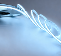 Bande lumineuse COB mince 12V confortable, 528 LED/m, blanc uni, pour escaliers, intérieur, armoire, placard, magasin, hôtel, plafond, éclairage encastré, bande COB