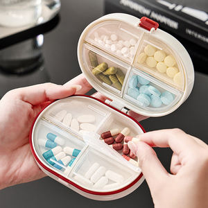 JUXINDA Boîte à pilules portable, étanche, mini boîte de rangement pour médicaments, boîte de reconditionnement de médicaments pour 7 jours par semaine - Product Image 3