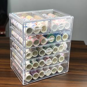 पांच-परत दराज प्रकार एक्रिलिक बड़े हाथ खाते टेप भंडारण बॉक्स जापानी गोंद कील उपकरण सजावट plexiglass दराज - Product Image 5