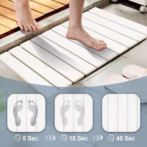 60*39cm Tapis de salle de bain en pierre absorbant pliable en diatomite de qualité alimentaire de haute qualité pour chiens et salle de bain - Product Image 2