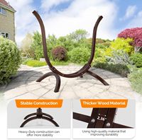 Support de hamac en bois, protection solaire, résistant à la pluie, robuste, en bois massif de qualité supérieure, pour hamac chaise, utilisation intérieure ou extérieure