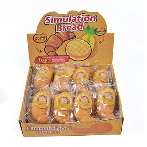 Juego de Juguetes Blandos de Simulación de Pan para Niños, Alivio del Estrés, Juguete de Peluche de Pan de Dibujos Animados, Regalo para el Hogar y la Tienda - Product Image 1