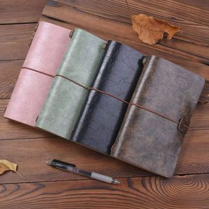Libreta de PU con Logotipo Personalizado ODM, Diario A6 de Cuero Vintage para Escribir, Cuaderno de Viaje Diario con Banda Elástica, Regalo con Logotipo para Escribir - Product Image 2