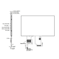 Écran tactile LCD TFT IPS 7 pouces avec technologie tactile capacitive, résolution 1024x600, connecteur FPC 40 broches, rétroéclairage LED