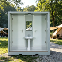 Bagno Pubblico Conveniente - Toilette Portatile Singola a Montaggio Rapido per Siti Esterni come Cantieri, Parchi, ecc.