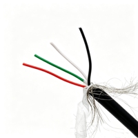 Câble d'alimentation flexible en TPU 4*0.2mm² avec isolation PE et blindage en cuivre étamé pour machines industrielles, caméras sous-marines et aquaculture