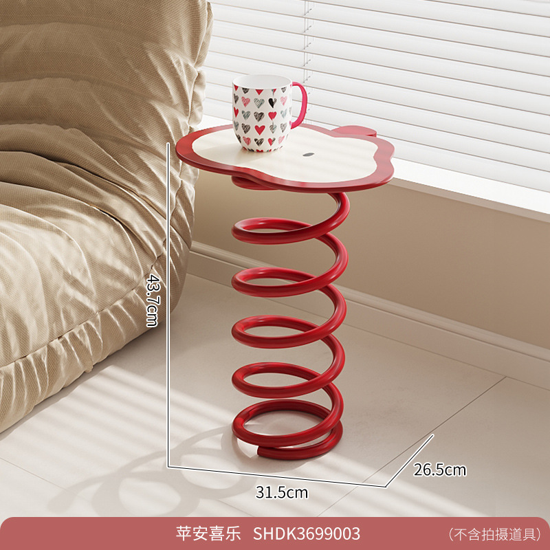 Table basse colorée A-Apple Spring - Rouge