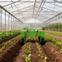 Châssis de robot agricole à roues AR-W19 300 kg, mécanisme de déplacement à quatre roues et direction multidirectionnelle, possibilité d'ajouter différents outils