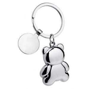 Portachiavi Luminoso a Forma di Orsacchiotto Bianco TOKEN in Silicone Morbido e Plastica - Product Image 3