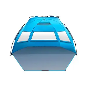 Toldo de protección UV extraíble para la familia, refugio solar plegable, tienda de playa, fácil instalación, portátil