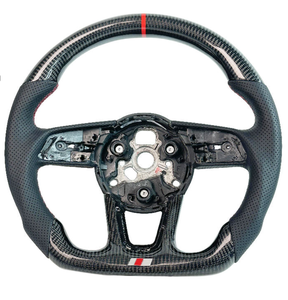 Volant de voiture en fibre de carbone forgée pour <span class=keywords><strong>Audi</strong></span> <span class=keywords><strong>RS4</strong></span> A4 B8.5 TT 8J A4 B6 4F S8 D4 S4 B8.B9 RS3 8V A6 C6 4F TT MK1 - Product Image 2