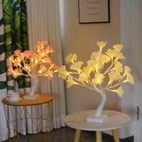 Kunstmatige vezel optische LED roos kersenbloesem boomlamp USB batterij aangedreven lamp slaapkamer bruiloft kerst Valentijn decoratie