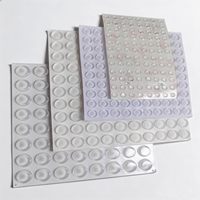 Amortisseurs de porte d'armoire transparents en silicone invisible, points de protection autocollants pour armoires, coussinets de fermeture douce, réduction du bruit de chocs