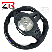 Volant de voiture en fibre de carbone régulier personnalisé avec LED pour BMW G20 330i M3 G82 M4 M240i G42 X3 G01 540i G30 M550i X5 G05 G80