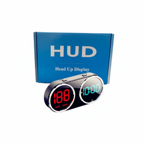 Hud <b>Digital</b> <b>Speedometer</b> Led Display Clock Windshield Head Up <b>For</b> <b>Cars</b> Auto Electronics Accessory - Product Image 1