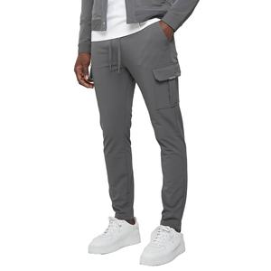 Spécialisé dans la production de vêtements tissés, accepte les commandes sur mesure de pantalons cargo en nylon extensible slim fit pour hommes avec veste assortie - Product Image 5