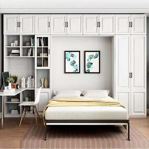 Armoire multifonction avec lit Murphy caché |   Armoire intégrée moderne pour le rangement dans une petite chambre d'appartement - Product Image 4