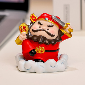 Figura de resina Zhong Kui, 2 piezas, decoración de escritorio Feng Shui, regalo de Año Nuevo Chino - Product Image 2