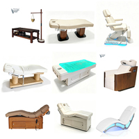 Table de massage électrique 4 moteurs pour esthéticienne, lit de soin réglable en hauteur pour spa, cils, massage, traitement, salon, thérapie faciale