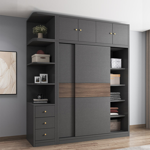 CASALANDER <span class=keywords><strong>Armadio</strong></span> <span class=keywords><strong>Scorrevole</strong></span> Moderno Personalizzato in MDF per Casa, Hotel, Appartamento, Villa, per Camera da Letto, Soggiorno, Ripostiglio - Product Image 2