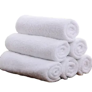 Качественное мягкое комфортное белое полотенце из органического хлопка для отелей, спа, оптом
