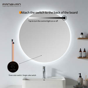 Furnitur cermin terbaru sakelar <span class=keywords><strong>Sensor</strong></span> getaran pintar tak terlihat DC12V 24V 5A satu & tiga warna untuk pencahayaan kabinet cermin - Product Image 6