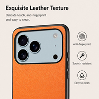 Étui de téléphone de luxe en similicuir PU grain litchi avec chargement sans fil, anti-traces de doigts et antichoc pour 18/17/16/15/14/13/12/11