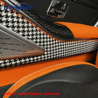 Kit intérieur en alliage d'aluminium orange pour Mercedes Vito W447 & Maybach - Pièces de protection décoratives de luxe