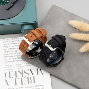 <span class=keywords><strong>Bracelet</strong></span> de <span class=keywords><strong>montre</strong></span> en toile de velours côtelé vert kaki doux sportif <span class=keywords><strong>Bracelet</strong></span> en tissu 20mm 22mm tissé à la mode en nylon chanvre <span class=keywords><strong>coton</strong></span> <span class=keywords><strong>Bracelet</strong></span> de <span class=keywords><strong>montre</strong></span> - Product Image 3