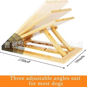 Planche à gratter en bois pour animaux de compagnie, échelle d'escalade réglable en forme de triangle pour chats et chiens - Product Image 5