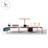 Estación de Trabajo Moderna para Oficina, Escritorio con División de Espacios, Combinable, Modular para 2/4 Personas, Cubículo Personalizable en Tamaño y Color, OEM ODM