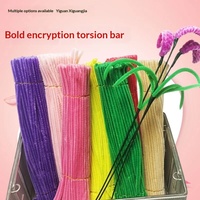 Kit de Création Bouquet de Bâtonnets Torsadés en Peluche et Fourrure Artificielle - Ensemble de Matériaux DIY Twistily Hebei Fun pour les Marchés Nocturnes - À partir de 14 ans