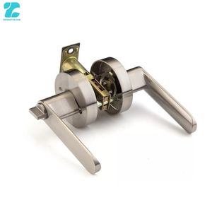 Ensemble de serrures de porte dissimulées en acier inoxydable moderne avec poignée, pour salle de bain, serrure à mortaise de sécurité avec clé en laiton - Product Image 1