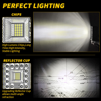 Projecteur de travail LED DXZ 40W 4 pouces IP68 étanche 9-30V 3030 H-37F-40 4000LM pour camion tout-terrain et bateau, garantie 2 ans