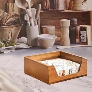 Large Opening Wooden Napkin Dispenser Napkin Holder Tabletop Decor Farmhouse Style Home Wood Crafts Wooden Boxes Wall Signs