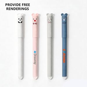 Stylo neutre thermosensible effaçable facilement, motif dessin animé, vente chaude pour le commerce extérieur, spécial, sans inscription, petit ours, en plastique effaçable - Product Image 1