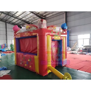 <span class=keywords><strong>Casa</strong></span> Gonfiabile Luminosa a Tema Circo e Carnevale con Decorazioni Popcorn e Palloncini per Feste di Compleanno dei Bambini ed Eventi Festivi - Product Image 3