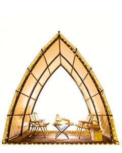 Tente de chasse en toile imperméable pour l'extérieur, tente de montagne pour 4 à 6 personnes, tente de chasse de luxe, tente de villégiature de luxe avec structure en acier - Product Image 1