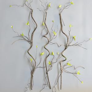 Vignes artificielles en plastique marron, branches de vigne séchées en gros, branches artificielles murales au toucher réel - Product Image 1