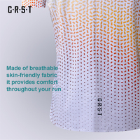 T-shirt de course personnalisé pour marathon, respirant, séchage rapide, anti-humidité, coupe confortable pour les coureurs