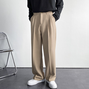 Trajes para Hombre IStapromo, Pantalones de Moda Urbana China, Traje Negro con Pantalones Blancos, Pantalones de Vestir Ajustados - Product Image 5