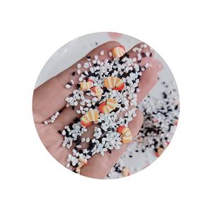 500 g/Lot Vente Chaude Argile Graines <span class=keywords><strong>De</strong></span> Sésame Et Tranche <span class=keywords><strong>De</strong></span> Crevettes Saupoudrer Pour La Fabrication D'artisanat, Téléphone Déco DIY Slime Remplissage - Product Image 4